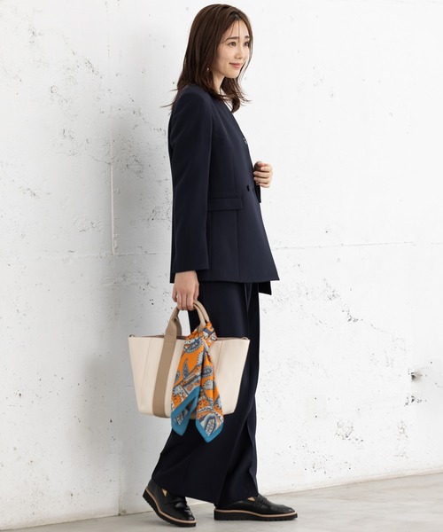 MAISONCOMFY セットアップ 「洗えて動けるスーツ」ダブルジャケット