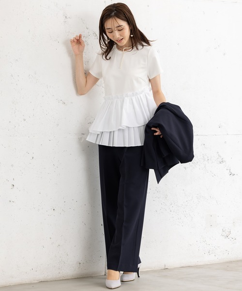 MAISONCOMFY セットアップ 「洗えて動けるスーツ」ダブルジャケット