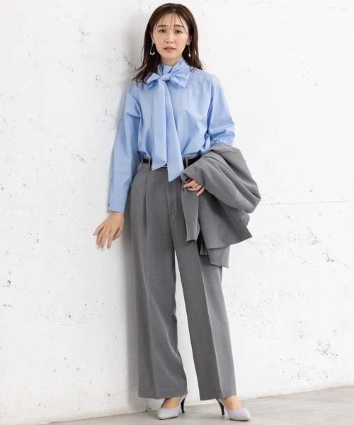 MAISONCOMFY セットアップ 「洗えて動けるスーツ」ダブルジャケット