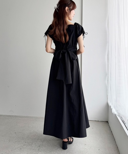 「one after another NICE CLAUP」 コンビワンピース FREE ブラック レディース_画像3