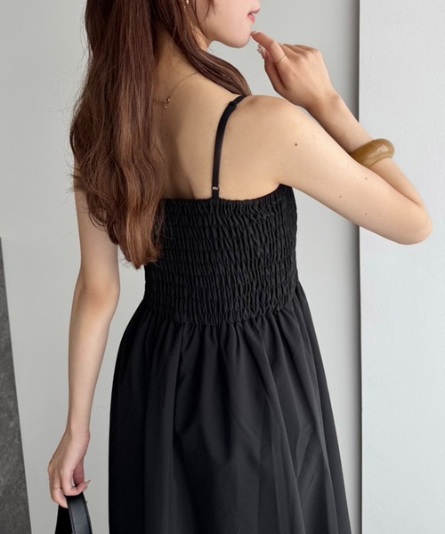 「one after another NICE CLAUP」 コンビワンピース FREE ブラック レディース_画像6