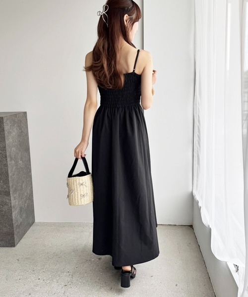 「one after another NICE CLAUP」 コンビワンピース FREE ブラック レディース_画像7