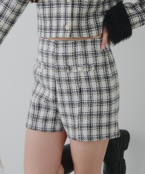 continuer de NICE CLAUP パンツ 「Holiday collection」ツイード