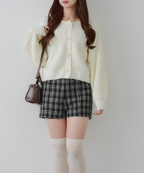 continuer de NICE CLAUP パンツ 「Holiday collection」ツイード