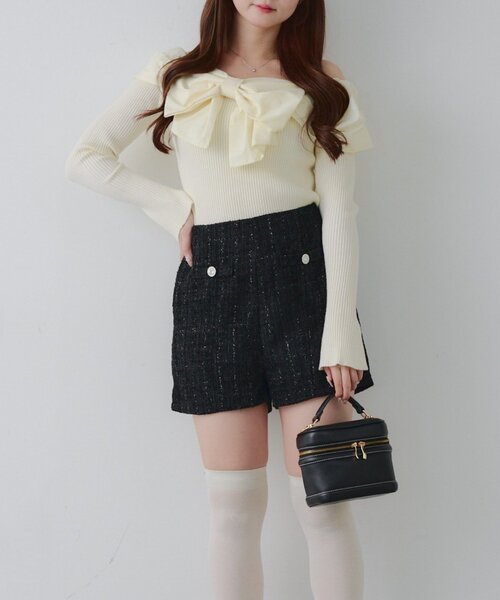 continuer de NICE CLAUP パンツ 「Holiday collection」ツイード