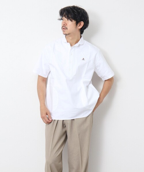 「GEVACO」 半袖シャツ M ホワイト メンズ_画像6