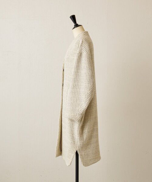 BEARDSLEY（ビアズリー） コート アウター チェックツイードロング