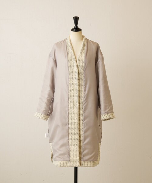 BEARDSLEY（ビアズリー） コート アウター チェックツイードロング