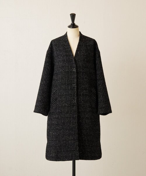 BEARDSLEY（ビアズリー） コート アウター チェックツイードロング