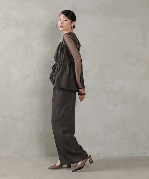 「Kana」 セットアップ S チャコールグレー レディース_画像7