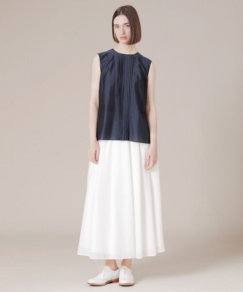 「MACKINTOSH LONDON」 ノースリーブブラウス 38 ベージュ レディース_画像2