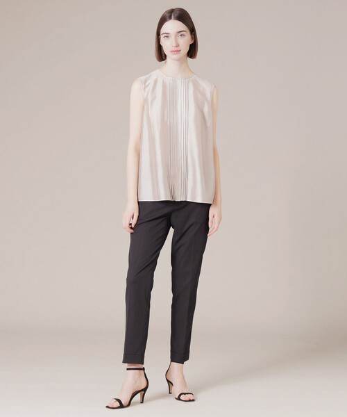 「MACKINTOSH LONDON」 ノースリーブブラウス 38 ベージュ レディース_画像3