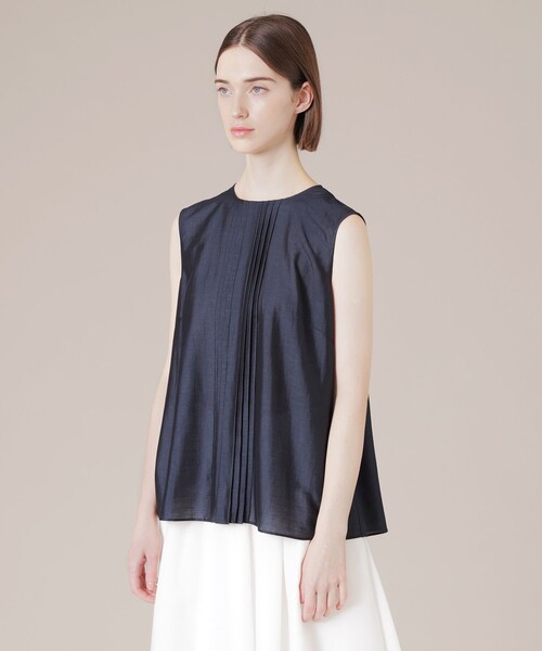 「MACKINTOSH LONDON」 ノースリーブブラウス 38 ベージュ レディース_画像4