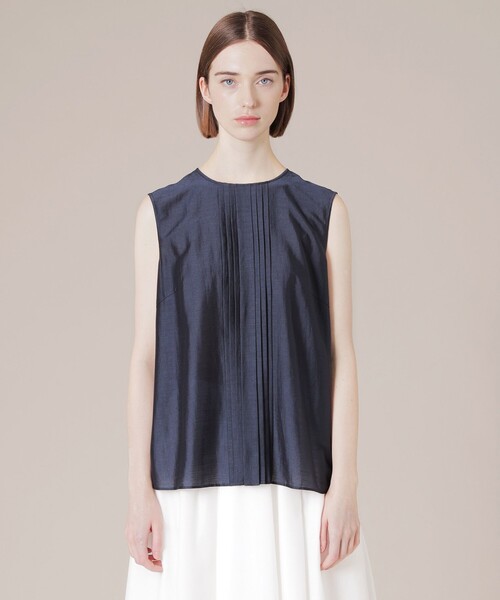 「MACKINTOSH LONDON」 ノースリーブブラウス 38 ベージュ レディース_画像5