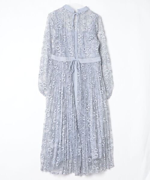 「GIRL」 長袖ワンピース L ブルー レディース_画像2