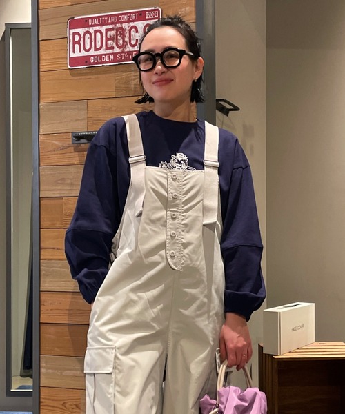 「RODEO CROWNS WIDE BOWL」 カーゴパンツ FREE ライトグレー レディース_画像4