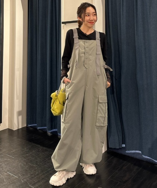 「RODEO CROWNS WIDE BOWL」 カーゴパンツ FREE ライトグレー レディース_画像7