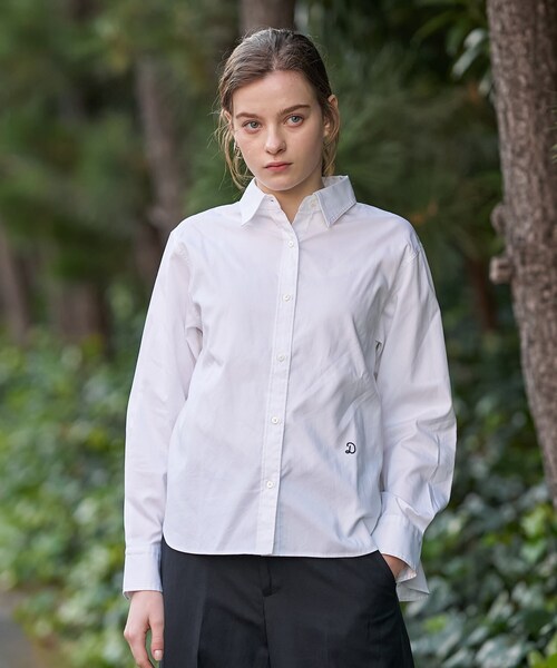 DRESSTERIOR ドレステリア 085-7024 ブラウス 36 コットン100％ 長袖 花柄 フラワー シャツ レディース AM7054A73 美品 DRESSTERIOR ドレステリア 085-7024 ブラウス 36 コットン100