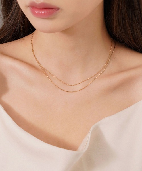 CEMO NEMO（セモネモ） ネックレス 「金属アレルギー対応」グリッター