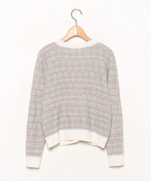 「SONA」 「jenny eyelet」ニットカーディガン FREE アイボリー レディース_画像2