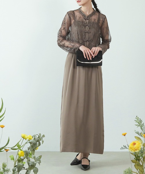 「Kana」 コンビワンピース S ベージュ系その他 レディース_画像2