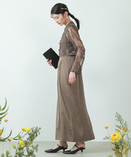 「Kana」 コンビワンピース S ベージュ系その他 レディース_画像3