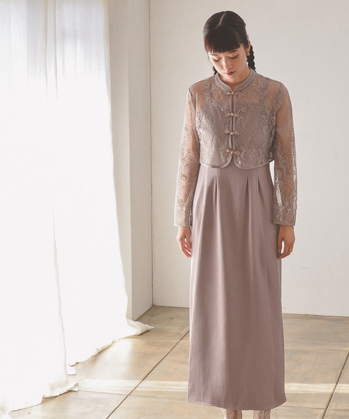 「Kana」 コンビワンピース S ベージュ系その他 レディース_画像9