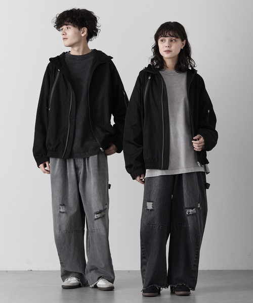 「RUUBON」 ブルゾン M ブラック メンズ_画像4