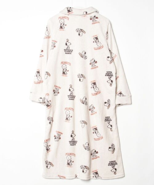 「PEANUTS」 長袖ワンピース LL ホワイト レディース_画像2