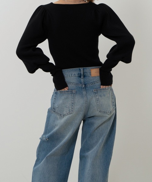 SENEE デニム SENEE」 デニムパンツ SMALL ブラック レディース : ZOZOTOWN Yahoo!店