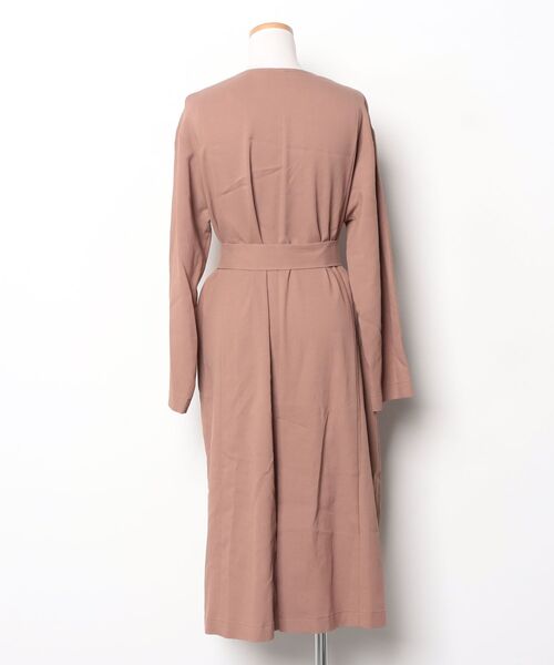 「EMMEL REFINES」 ノーカラーコート M ブラウン レディース_画像2