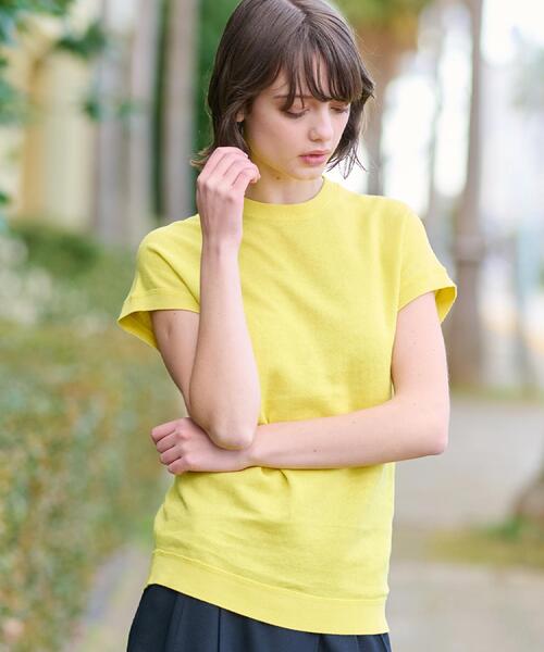 「DRESSTERIOR」 半袖カットソー 34 ピンク レディース_画像6