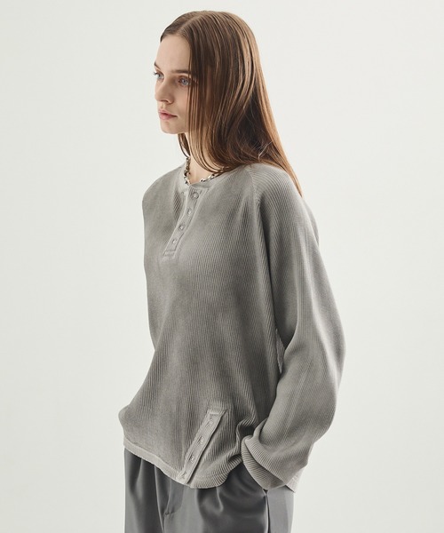 Spielio tシャツ 「Spielio」Henley neck thermal cutsew / ヘンリー