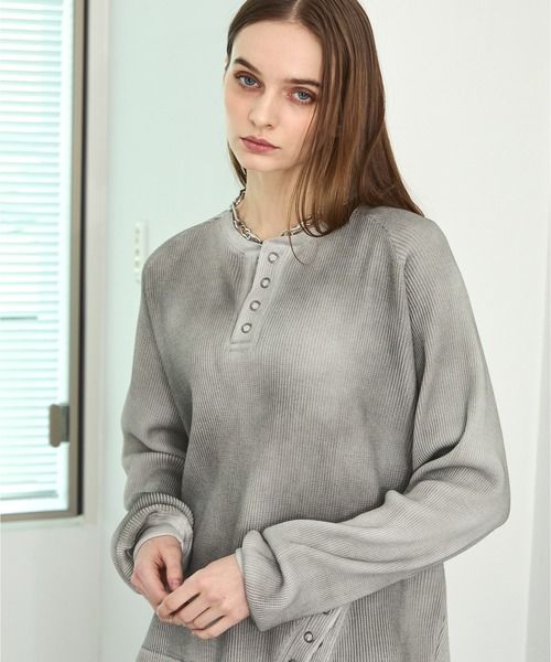 Spielio ヘンリーネック tシャツ 「Spielio」Henley neck thermal
