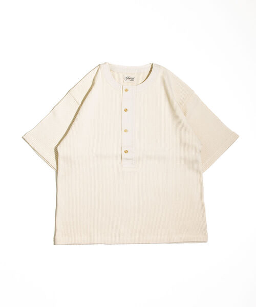 「GLOSTER」 半袖Tシャツ L キナリ メンズ_画像2