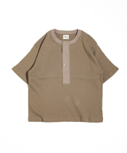 「GLOSTER」 半袖Tシャツ L キナリ メンズ_画像4