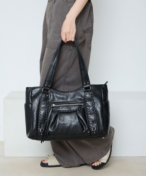 トートバッグ アンティークステッチトートBAG/643898 レディースの画像