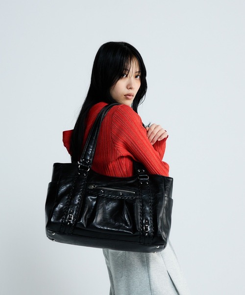 トートバッグ アンティークステッチトートBAG/643898 レディースの画像