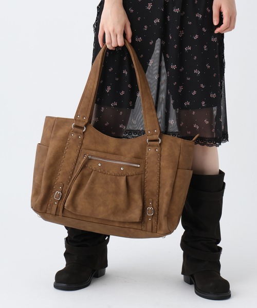 JEANASIS（ジーナシス） トートバッグ アンティークステッチトートBAG
