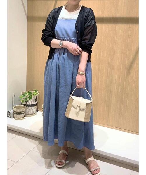 「Te chichi TERRASSE」 キャミソールワンピース F モカ レディース_画像5