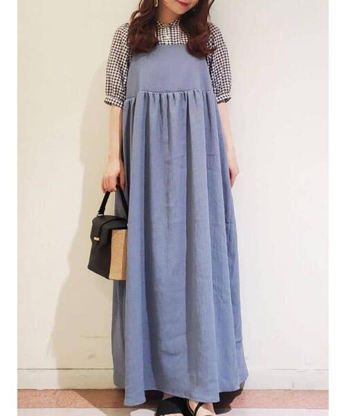 「Te chichi TERRASSE」 キャミソールワンピース F モカ レディース_画像6