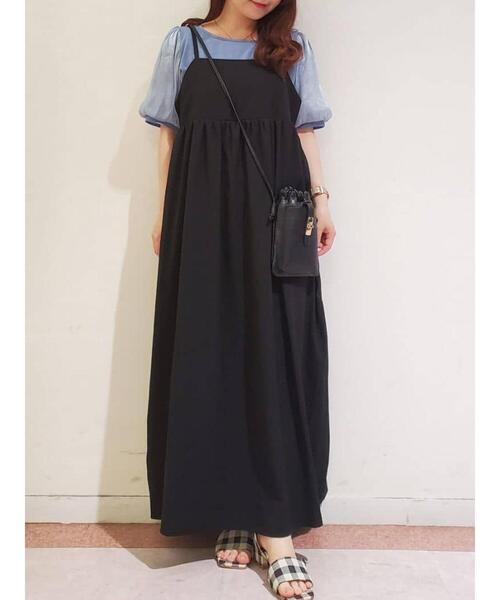 「Te chichi TERRASSE」 キャミソールワンピース F モカ レディース_画像9