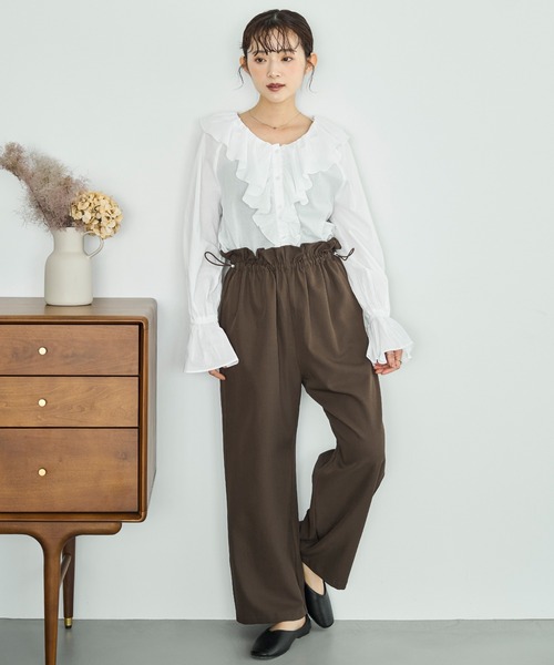 「mil」 長袖ブラウス ONE SIZE オフホワイト レディース_画像3