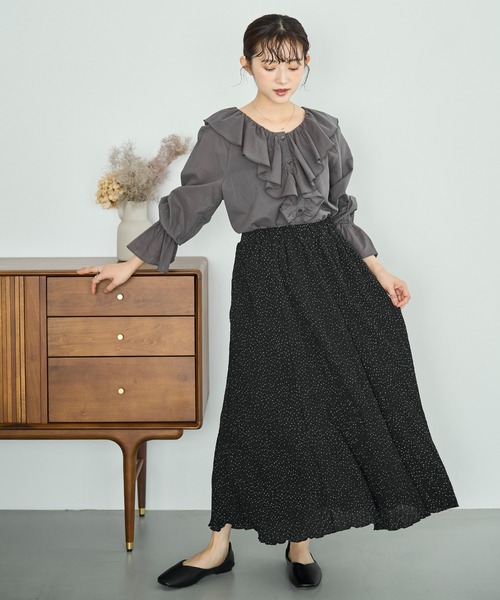 「mil」 長袖ブラウス ONE SIZE オフホワイト レディース_画像7