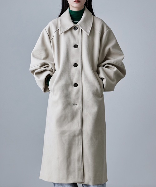 「etoll.」 ステンカラーコート M アイボリー レディース_画像9