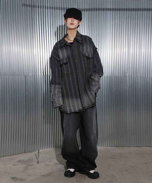 「UNE MANSION」 「FOLLOWIN」デニムパンツ SMALL ブラック レディース_画像5