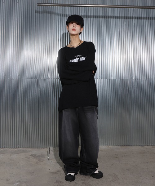 「UNE MANSION」 「FOLLOWIN」デニムパンツ SMALL ブラック レディース_画像7