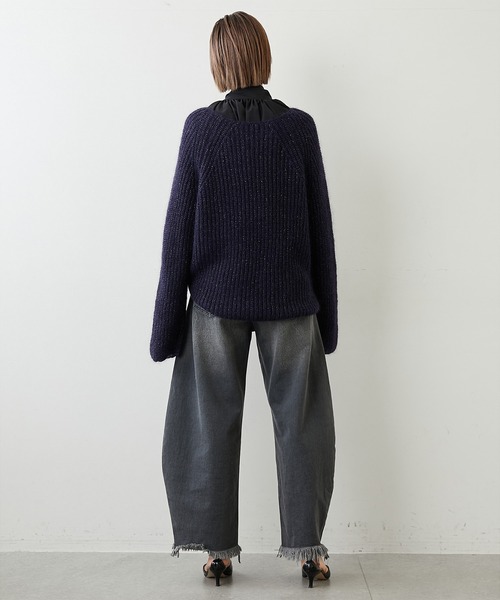 「Whim Gazette」 長袖ニット FREE ベージュ レディース_画像5