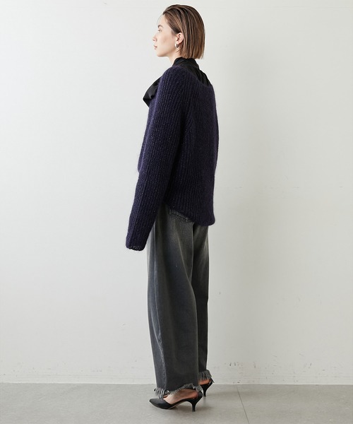 「Whim Gazette」 長袖ニット FREE ベージュ レディース_画像6
