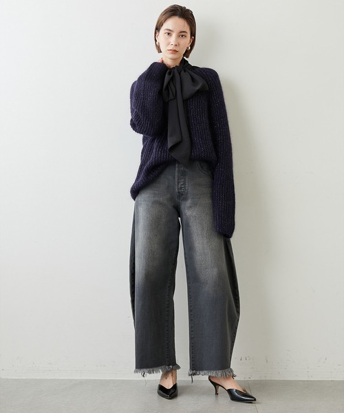 「Whim Gazette」 長袖ニット FREE ベージュ レディース_画像7